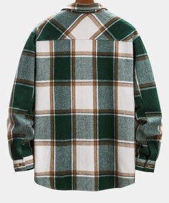 Alternative view of Flannel Button Up Plaid Overshirt