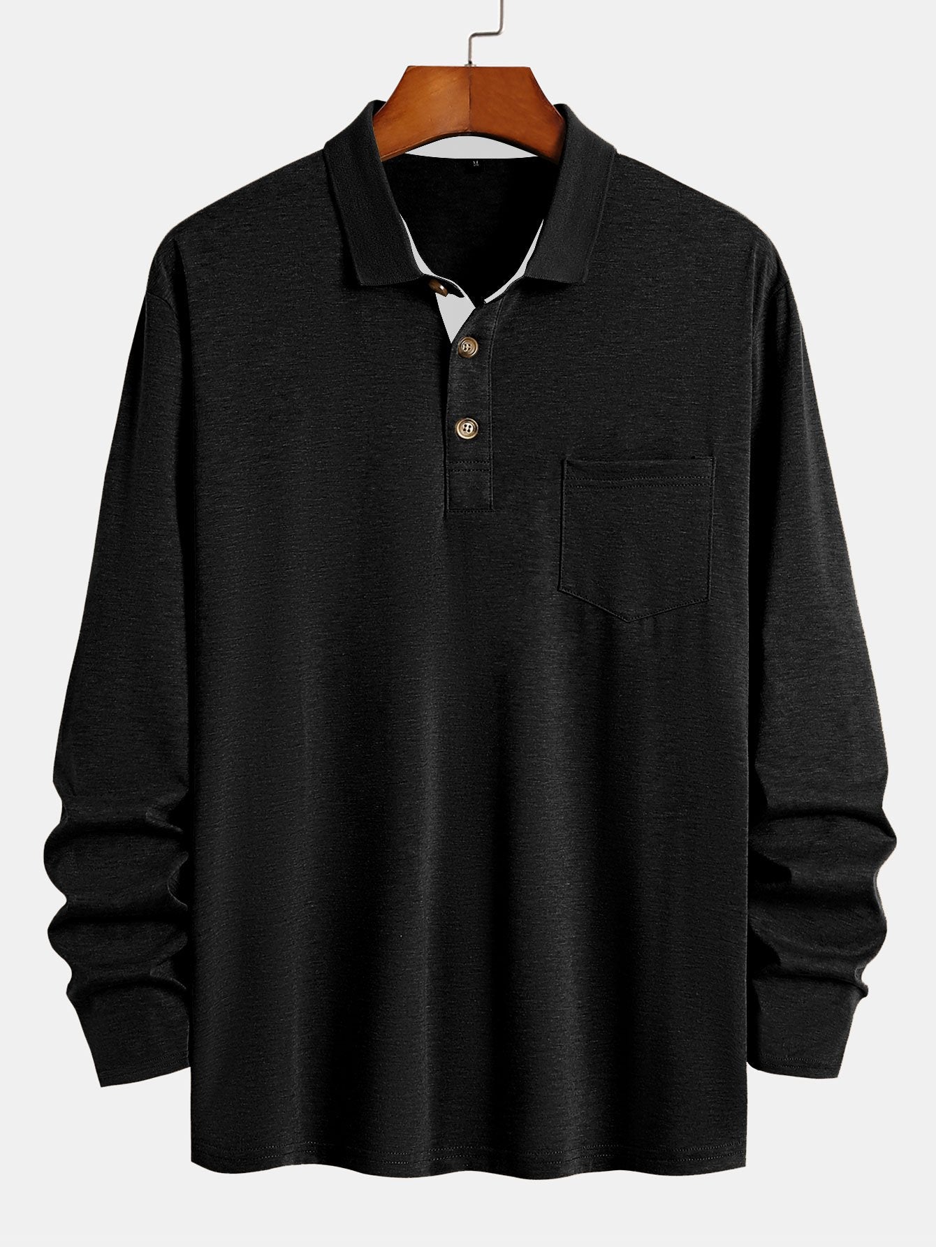 Long Sleeve Regular Fit Polo Shirt - Image 3
