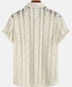 Textured Button Up Shirt
