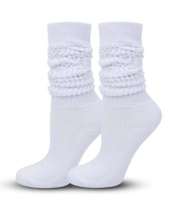 1pair Solid Crew Socks