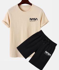 Alternative view of NASA Print T-Shirt & Shorts