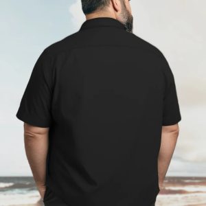 Men's Big Size Vacation Casual Hawaiian Short Sleeve Shirt 012