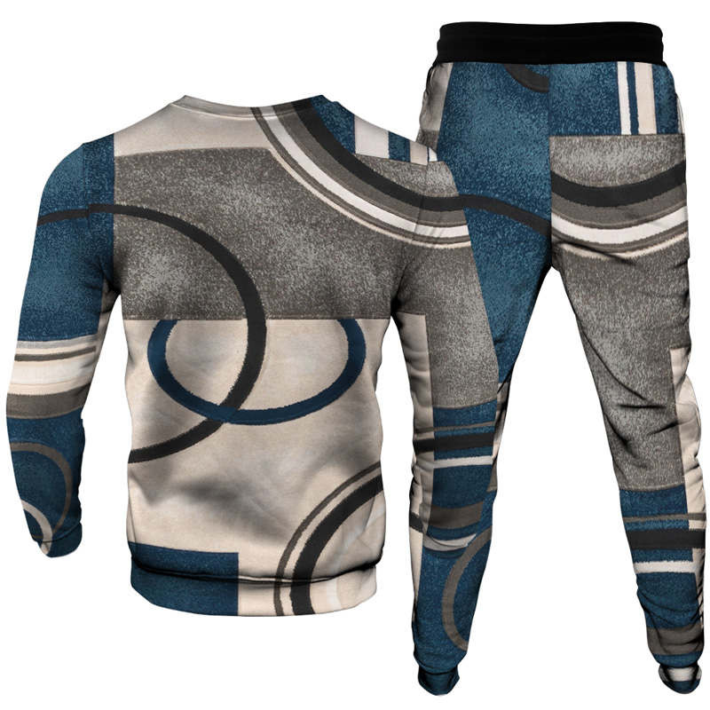 Men's Casual Personality Print Suit 001 - Image 3