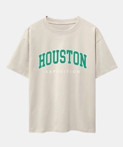 Alternative view of Houston Print Drop Shoulder Oversize T-Shirt