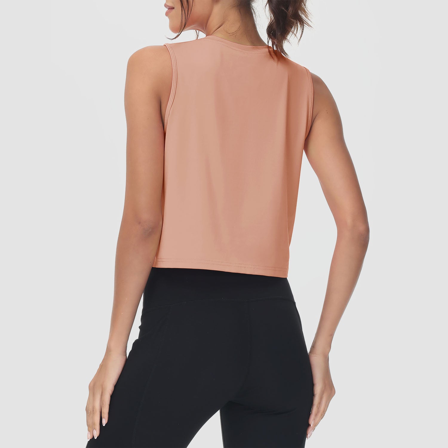 Crop Tops for Women Athletic Running Workout UPF 50+ Cropped Tank Tops - Image 31