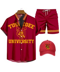 Tuskegee University Shirt Three-Piece Set 076