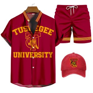 Tuskegee University Shirt Three-Piece Set 076