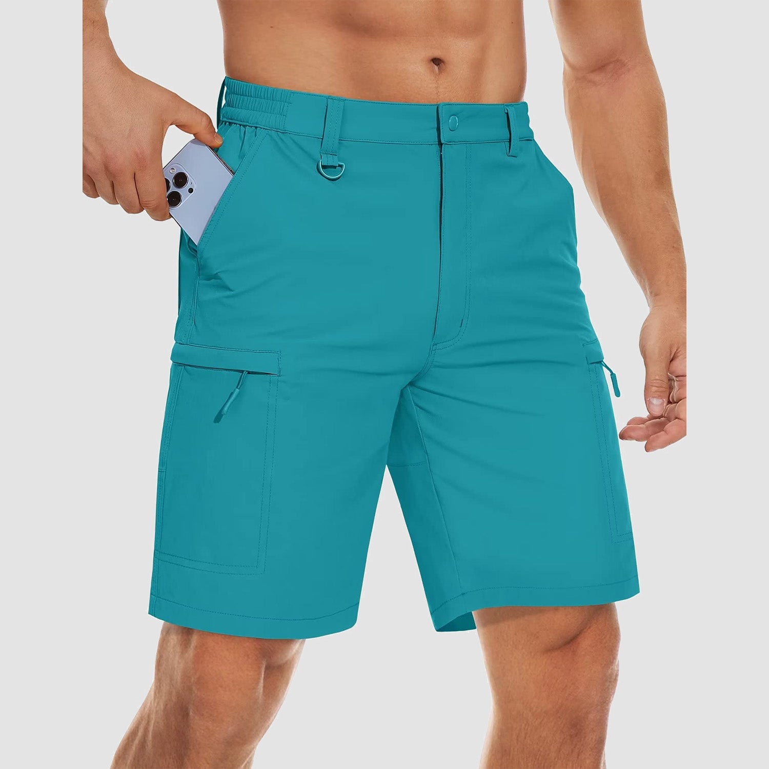 Men's Hiking Shorts 5 Pockets Water-Resistant Ripstop Quick Dry Outdoor Shorts - Image 10