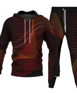 Men's Personalized Printed Hoodie Set 035