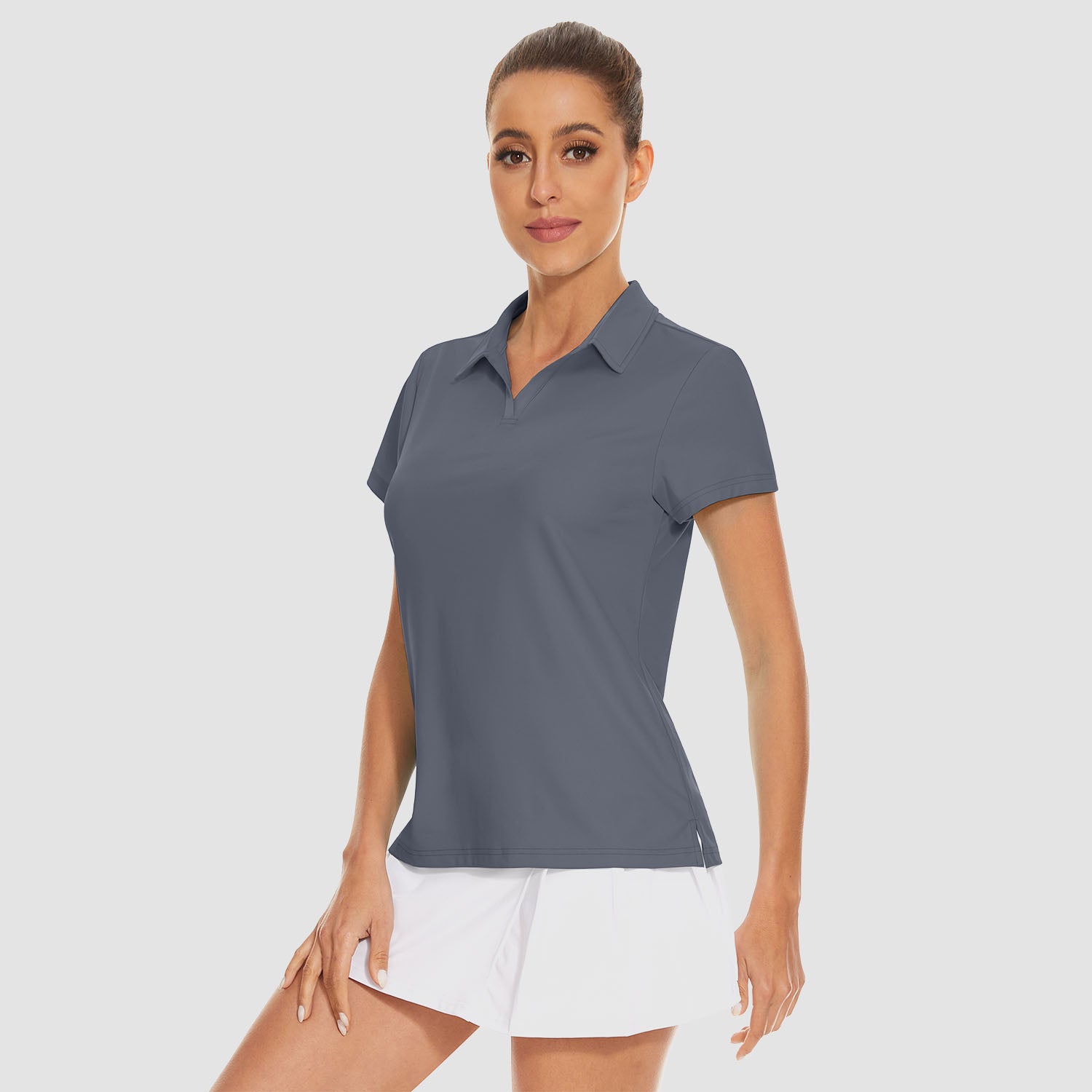 Women's Golf Polo Shirts V Neck UPF 50+ Collared Tennis Shirt Lightweight Quick Dry - Image 21