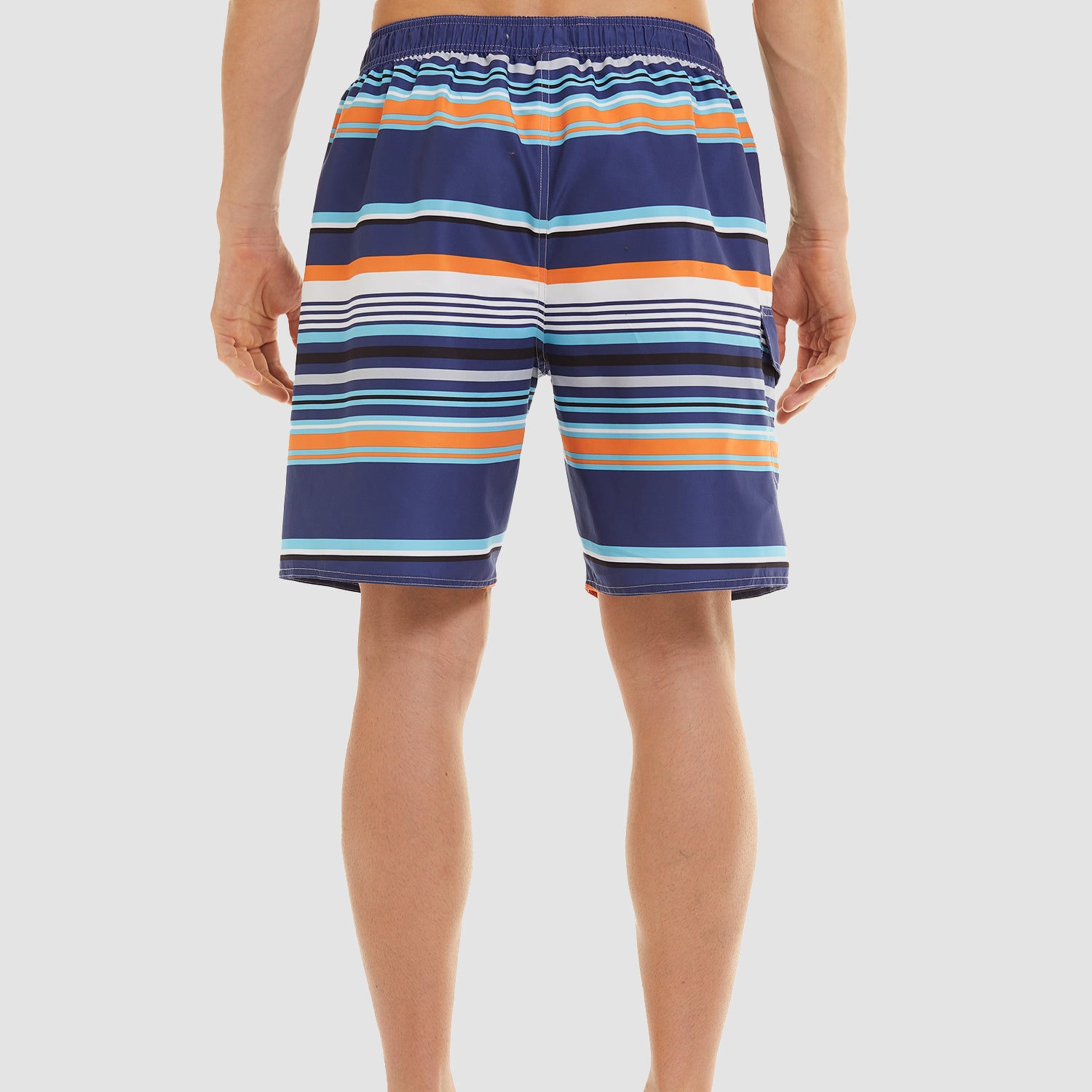 Men's Swimming Trunks with One Pocket Quick Dry Beach Shorts with Mesh Lining - Image 4