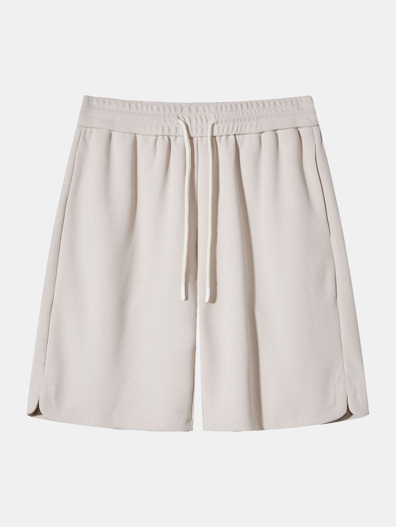 Heavy Weight Oversize T-Shirt & Loose Fit Drawstring Waffle Shorts - Image 2