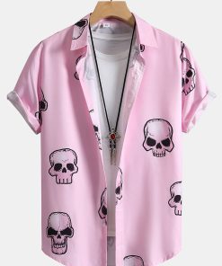 Alternative view of Skull Print Button Up Shirt