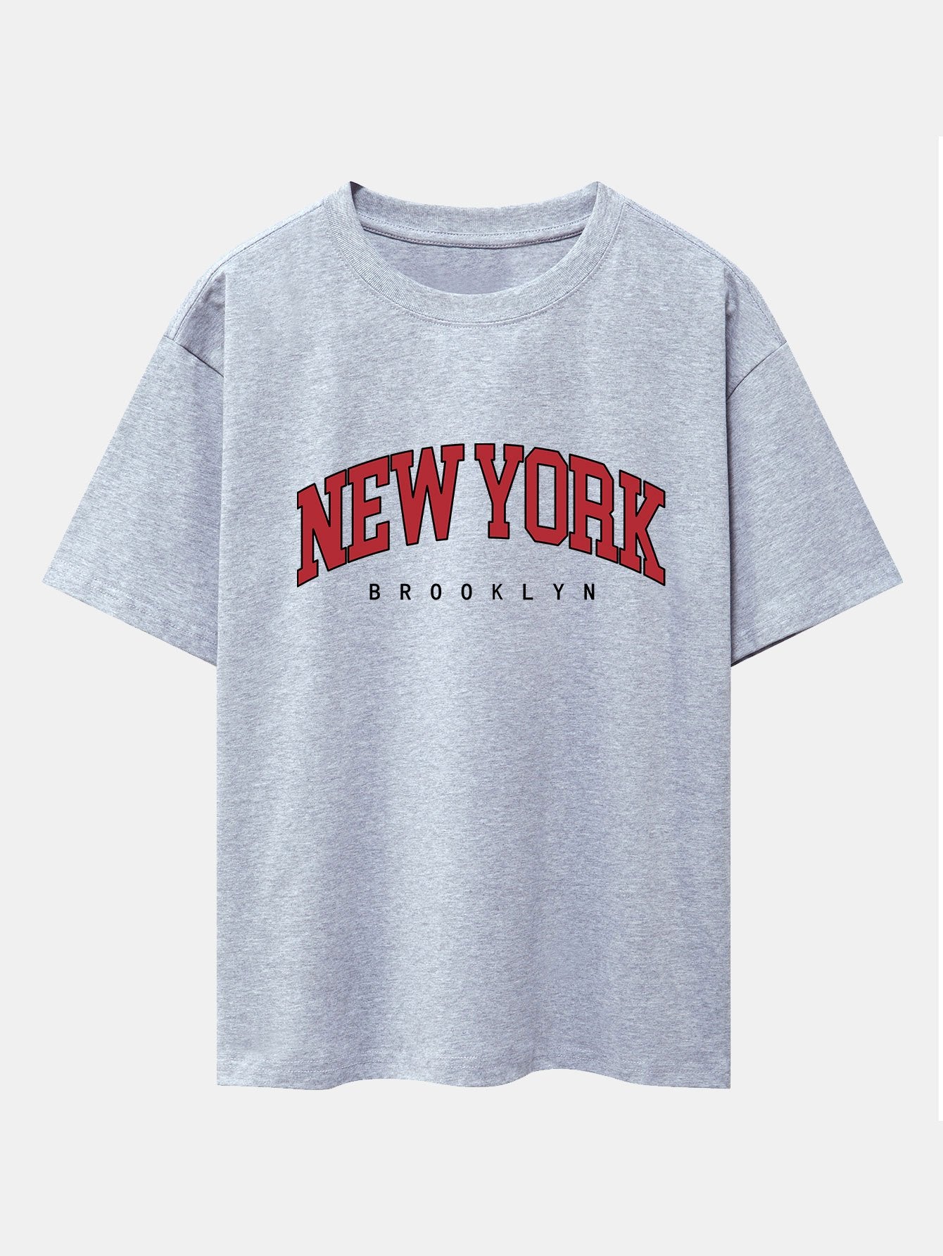 New York Print Drop Shoulder Oversize T-Shirt - Image 3