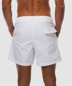 Alternative view of Men's Quick Dry Swimming Trunks with Mesh Lining Beach Shorts Boardshorts Multi Pockets