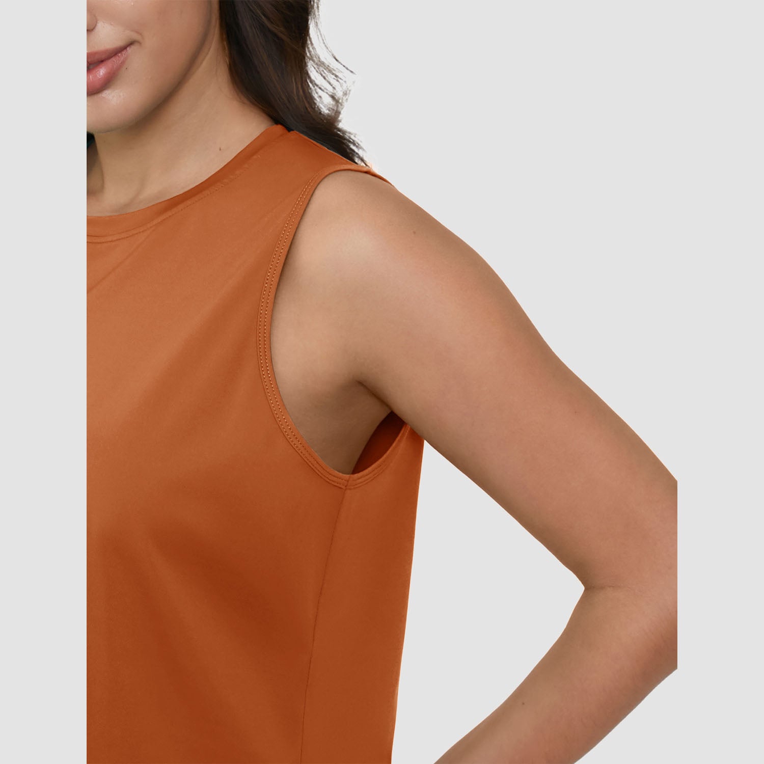 Crop Tops for Women Athletic Running Workout UPF 50+ Cropped Tank Tops - Image 23