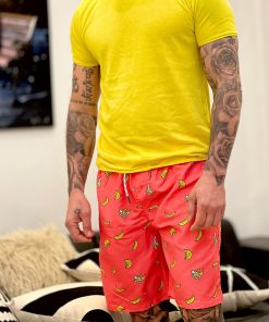 Alternative view of Men's Beach Shorts Swimming Trunks Mesh Lining Shorts with 2 Pockets Quick Dry
