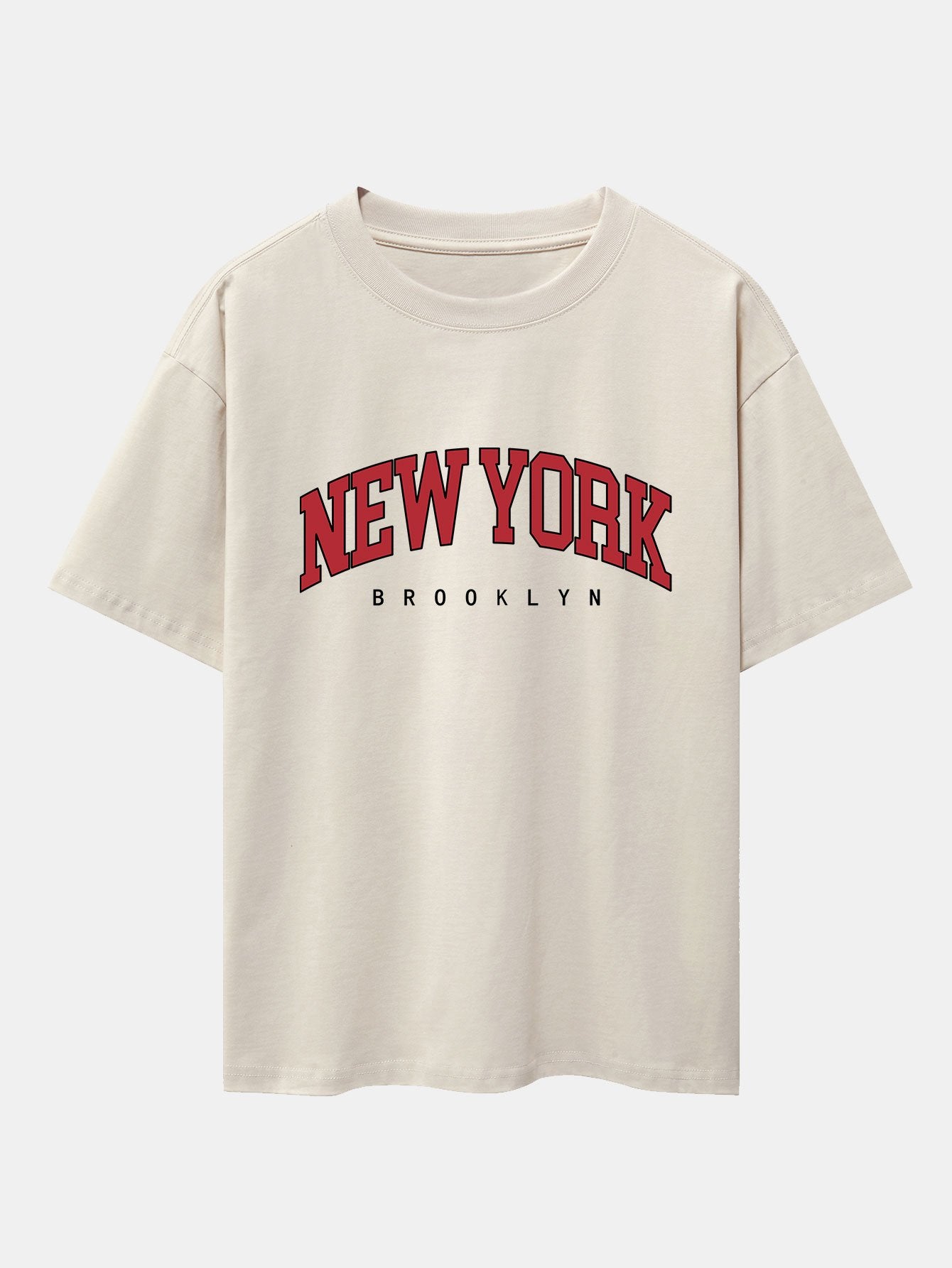 New York Print Drop Shoulder Oversize T-Shirt - Image 9