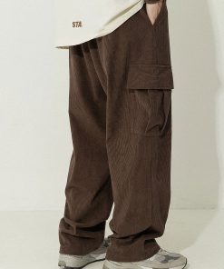 Alternative view of Loose Fit Corduroy Cargo Pants