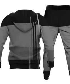 Alternative view of Men's Personalized Printed Hoodie Set 032