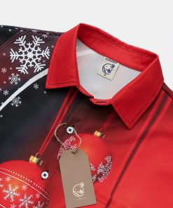 Alternative view of Christmas Decoration Chest Pocket Short Sleeve Shirt