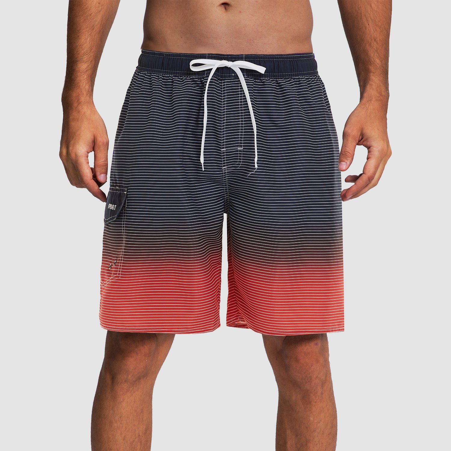 Men's Swimming Trunks with One Pocket Quick Dry Beach Shorts with Mesh Lining - Image 9