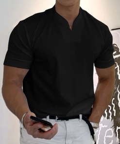 Alternative view of Gentleman business pocket short-sleeved fitness T-shirt