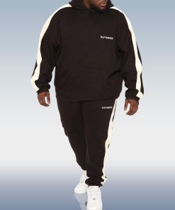 SUITMENS Men's Colorblock Hoodie Set