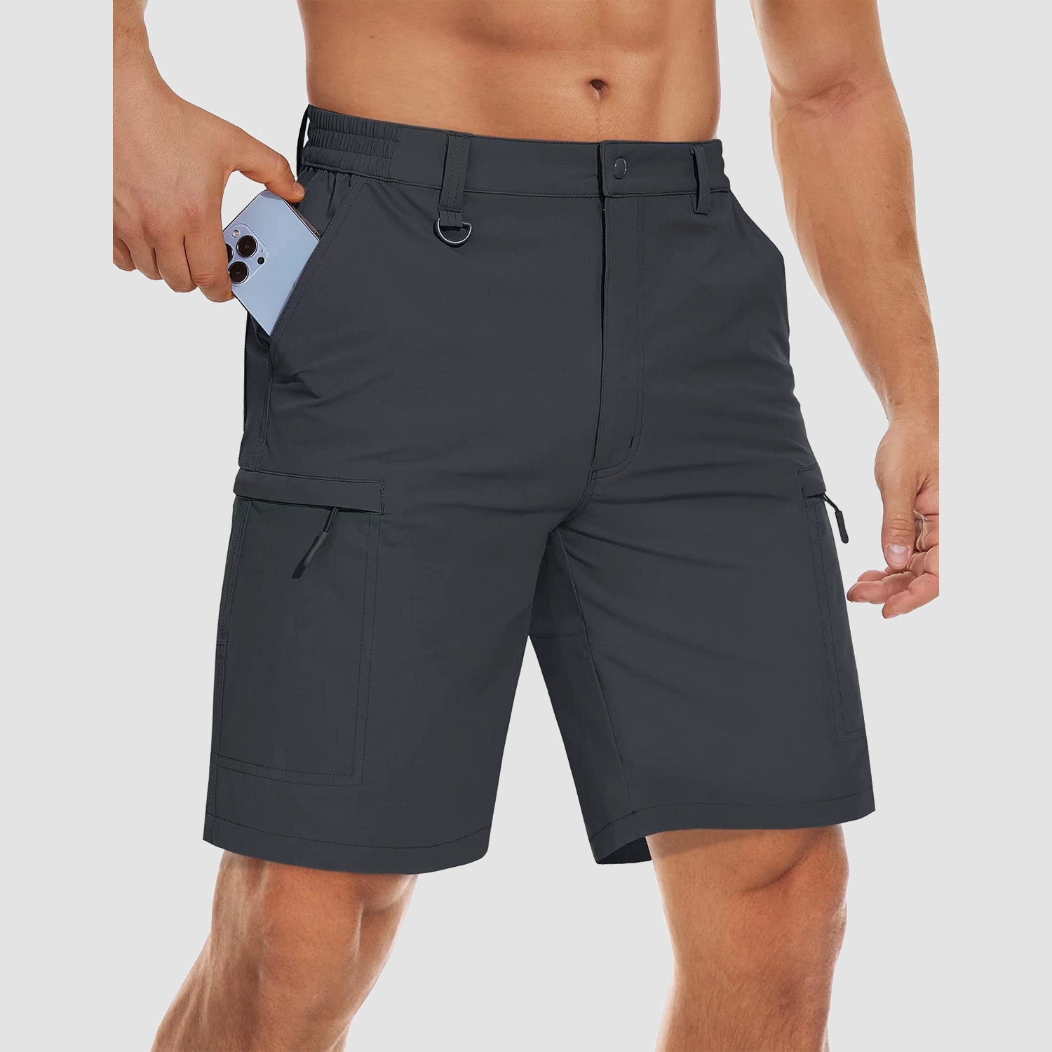 Men's Hiking Shorts 5 Pockets Water-Resistant Ripstop Quick Dry Outdoor Shorts - Image 20