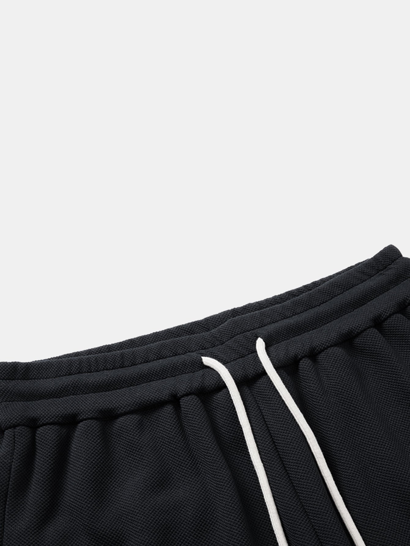 Heavy Weight Oversize T-Shirt & Loose Fit Drawstring Waffle Shorts - Image 9