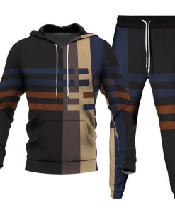 Men's Personalized Printed Hoodie Set 016