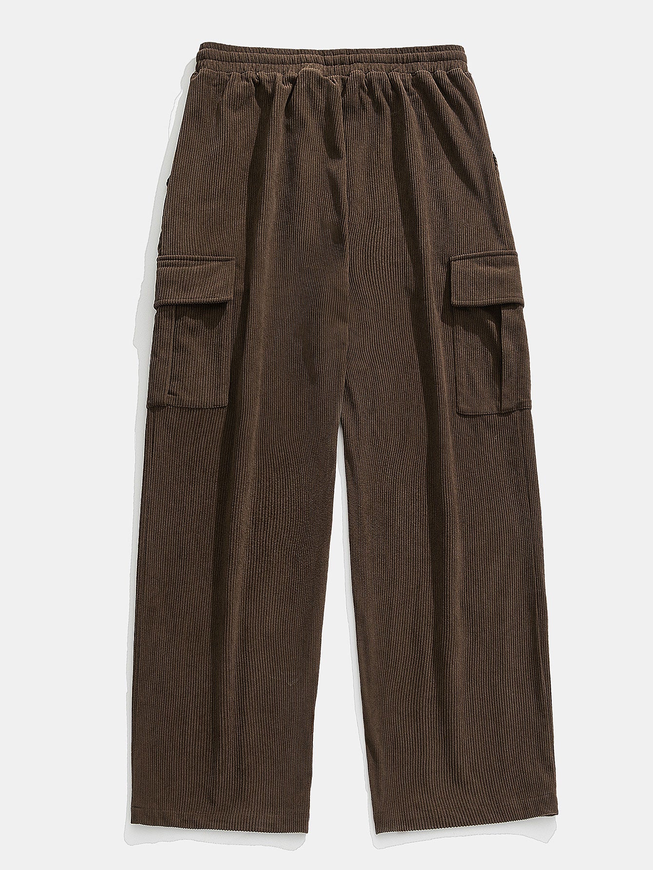 Los Angeles Print Heavy Weight Oversize T-Shirt & Loose Fit Corduroy Cargo Pants - Image 5