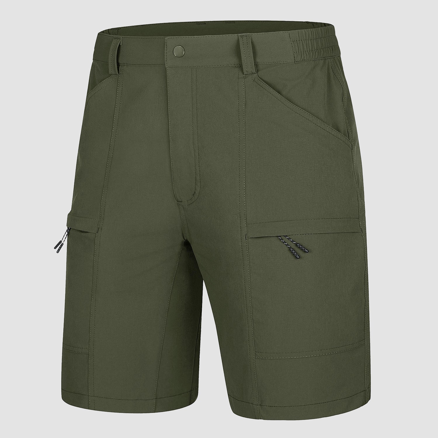 Men's Hiking Shorts with 5 Pockets Water-Resistant Ripstop Quick Dry Fishing Shorts - Image 2
