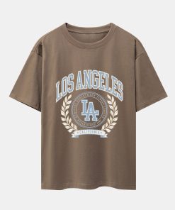 Alternative view of Los Angeles Varsity Print Heavy Weight Oversize T-Shirt