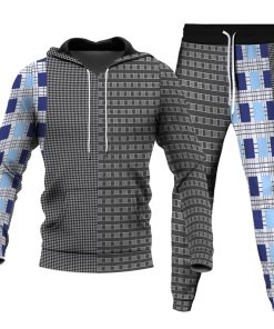 Men's Personalized Printed Hoodie Set 007
