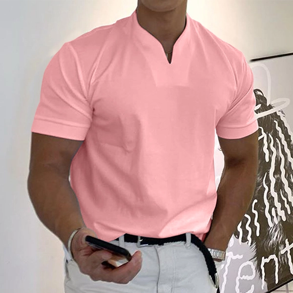 Gentleman business pocket short-sleeved fitness T-shirt - Image 6