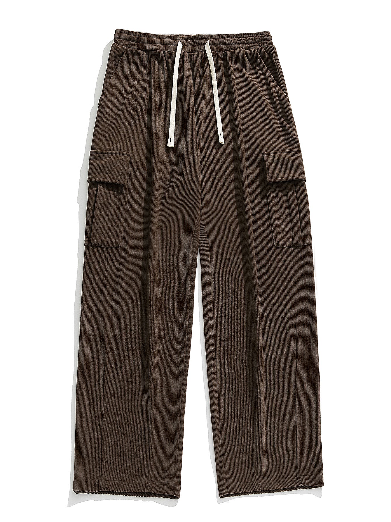 Los Angeles Print Heavy Weight Oversize T-Shirt & Loose Fit Corduroy Cargo Pants - Image 4