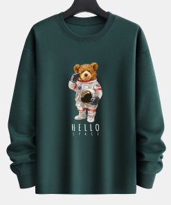 Alternative view of Astronaut Bear Print Relax Fit Sweatshirt