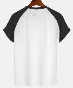 Muscle Fit Paneled Textured T-Shirt