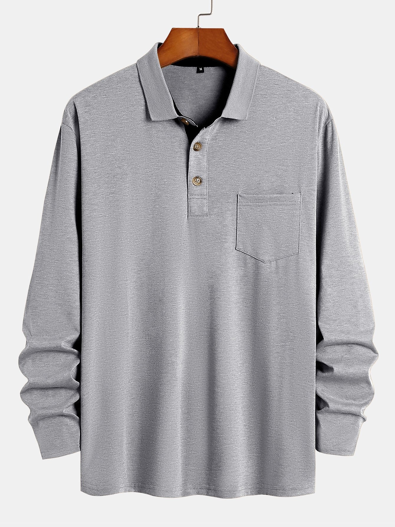 Long Sleeve Regular Fit Polo Shirt - Image 5