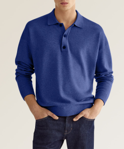 Men's casual lapel top
