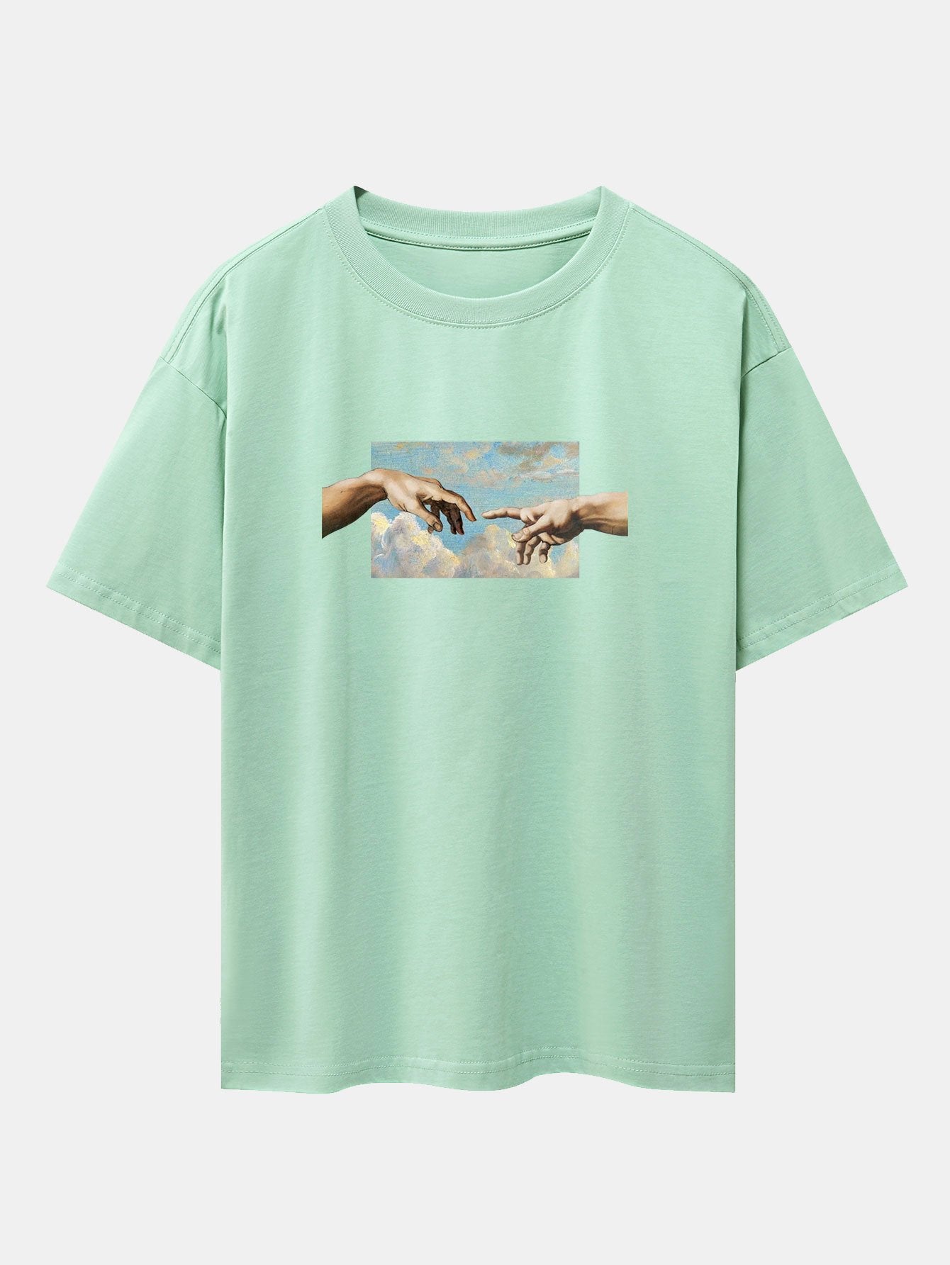 Create Adam Print Heavy Weight Oversize T-Shirt - Image 4