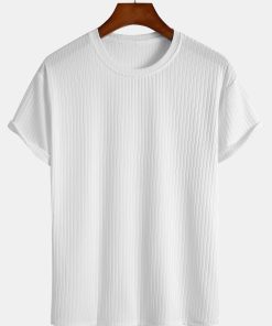 Basic Slim Fit Ribbed T-Shirt
