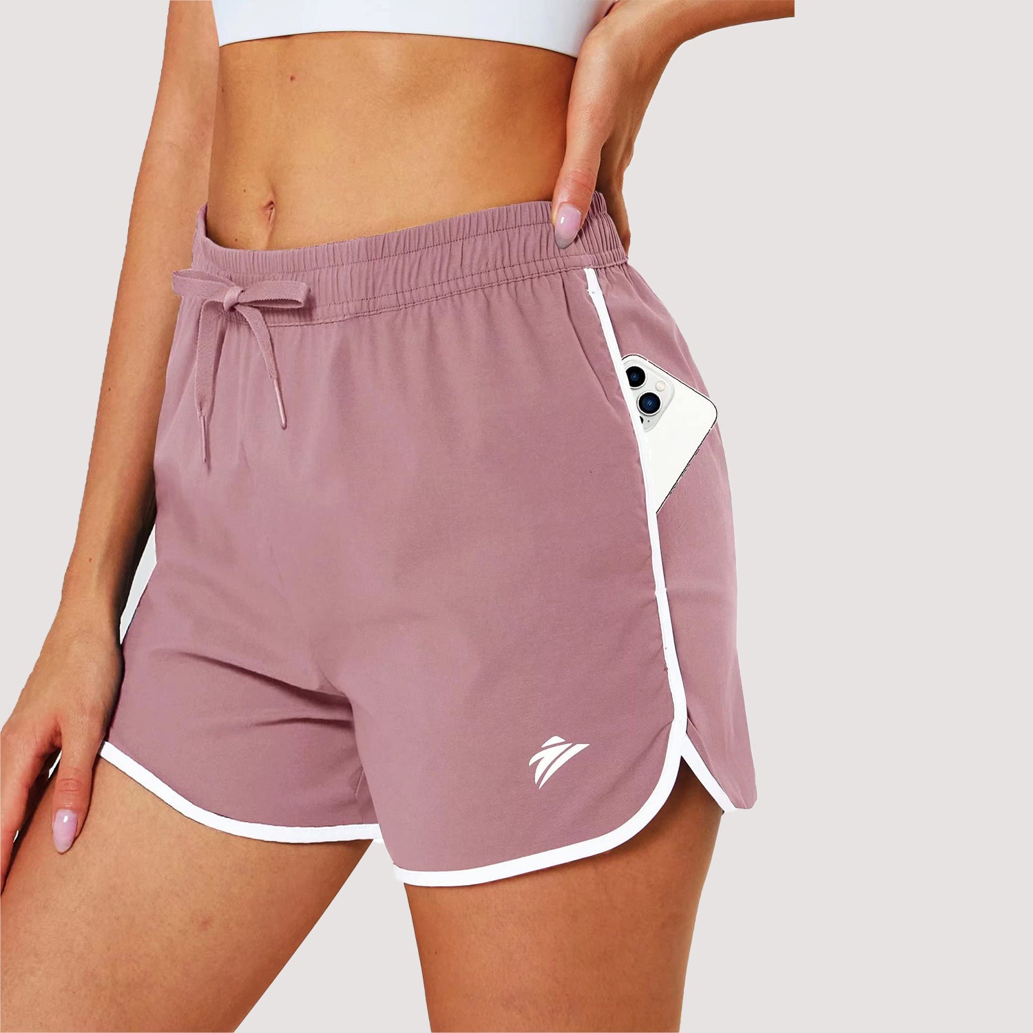 Women's Running Shorts with 2 Pockets Quick Dry Yoga Shorts - Image 14