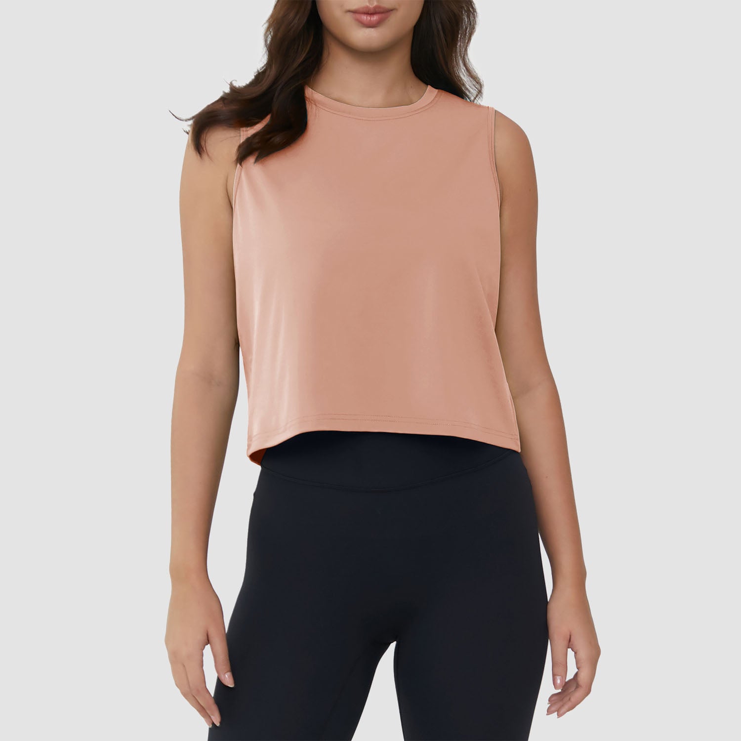Crop Tops for Women Athletic Running Workout UPF 50+ Cropped Tank Tops - Image 27