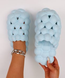 Puffy Thick-soled Bubble Shoes With Lychee Design