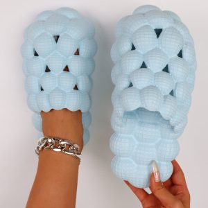Puffy Thick-soled Bubble Shoes With Lychee Design