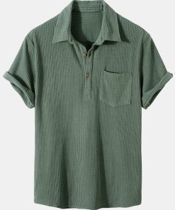Alternative view of Waffle Polo Shirt & Waffle Shorts