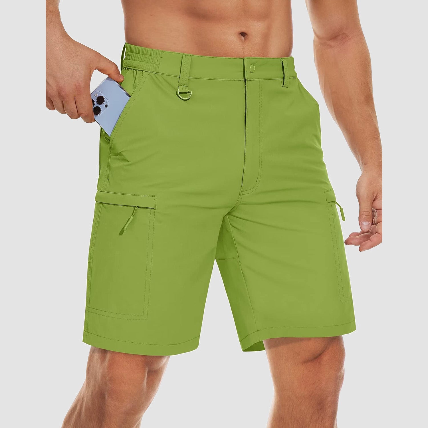 Men's Hiking Shorts 5 Pockets Water-Resistant Ripstop Quick Dry Outdoor Shorts - Image 8