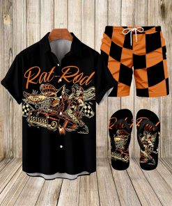 Suitmens Men's Spring Classic Car Shirt Three-Piece Set 073